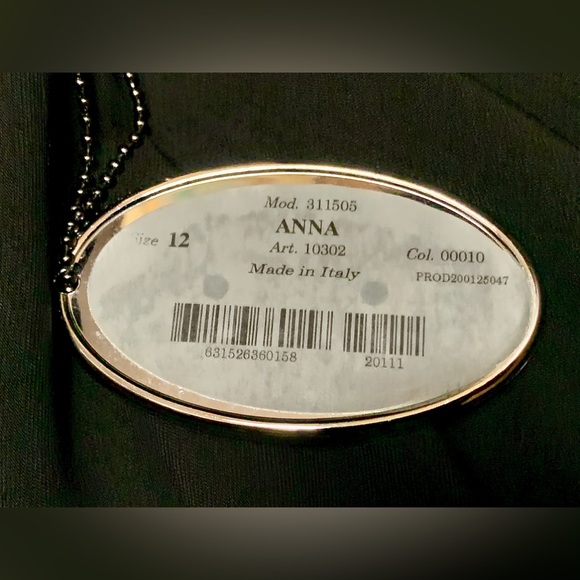 Y2K Vintage NWT Women’s 12 Zanella ANNA Black 100% Wool Pleated Pants - Picture 11 of 16